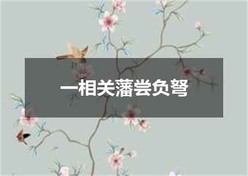 一相关藩尝负弩