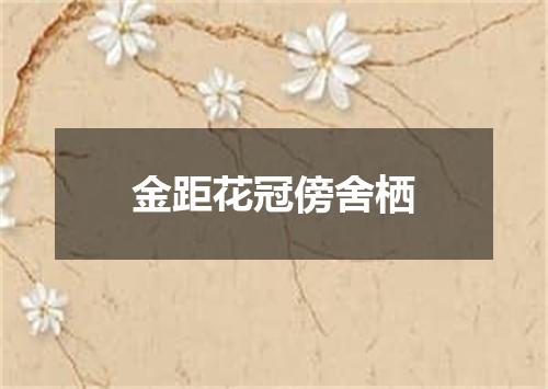 金距花冠傍舍栖