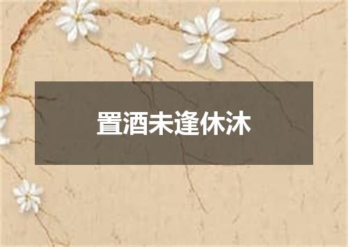 置酒未逢休沐