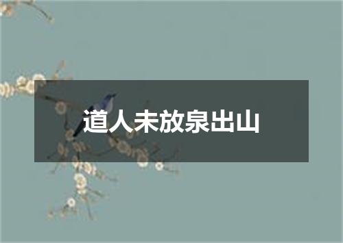 道人未放泉出山
