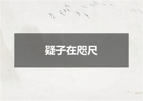 疑子在咫尺
