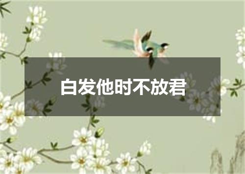 白发他时不放君