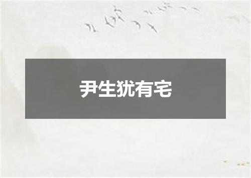 尹生犹有宅