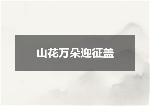 山花万朵迎征盖
