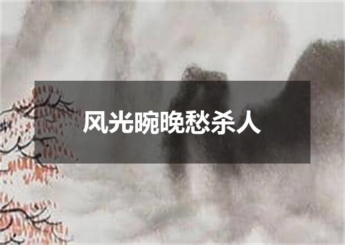 风光晼晚愁杀人