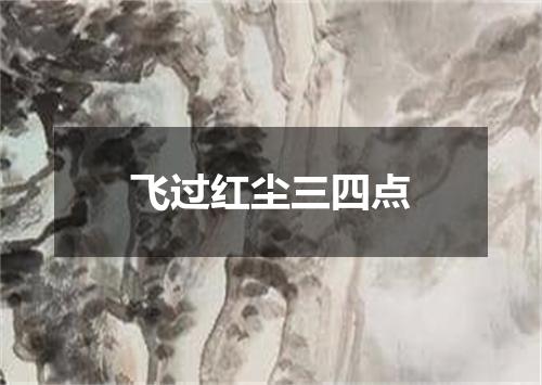 飞过红尘三四点