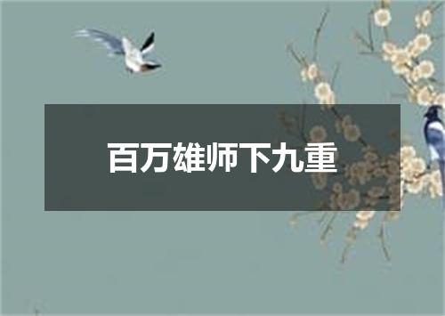 百万雄师下九重