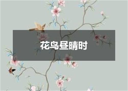 花鸟昼晴时