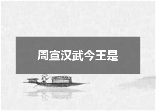 周宣汉武今王是