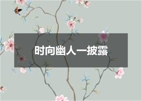 时向幽人一披露