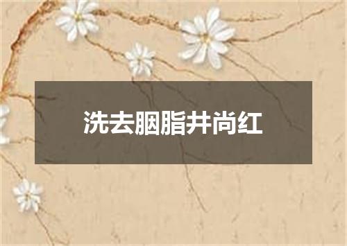 洗去胭脂井尚红