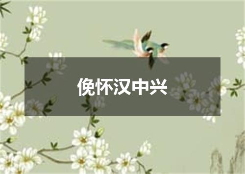 俛怀汉中兴