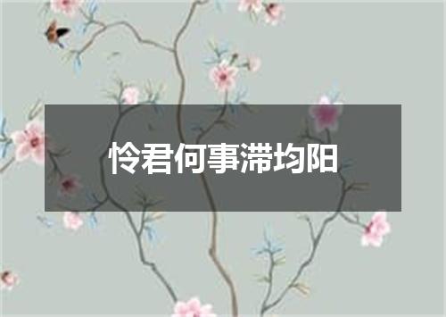 怜君何事滞均阳