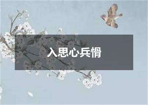 入思心兵愲