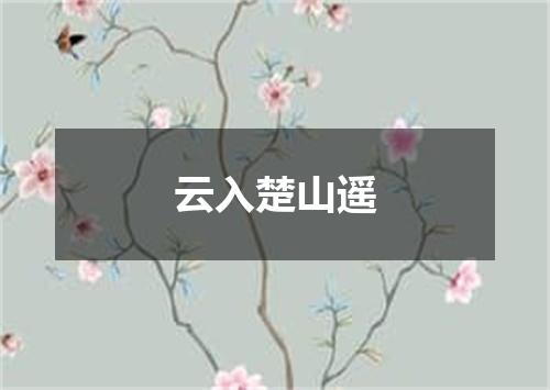 云入楚山遥