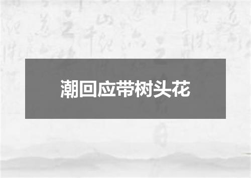 潮回应带树头花