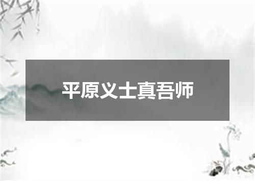 平原义士真吾师
