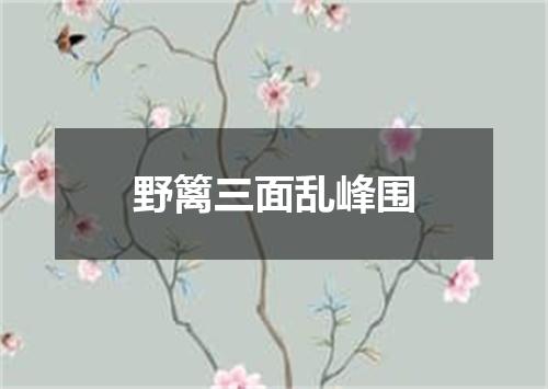 野篱三面乱峰围