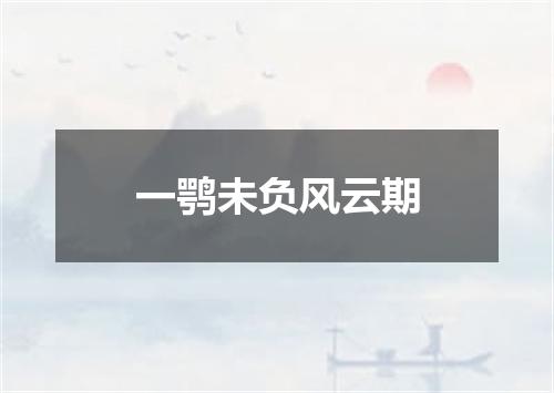 一鹗未负风云期