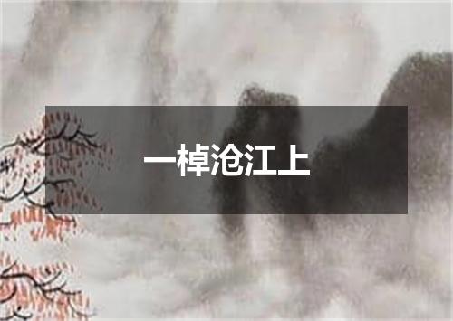一棹沧江上