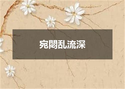 宛閟乱流深