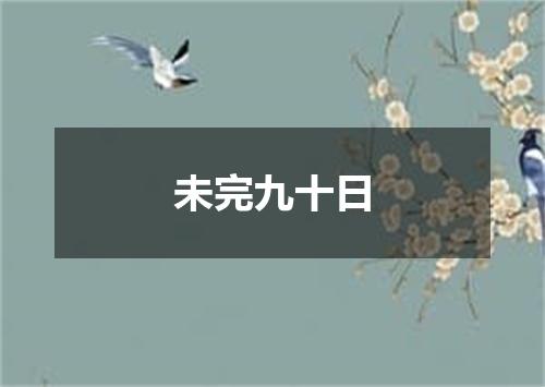 未完九十日