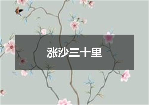 涨沙三十里