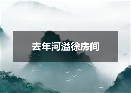 去年河溢徐房间