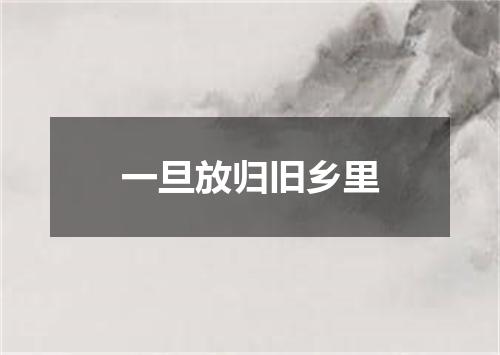 一旦放归旧乡里