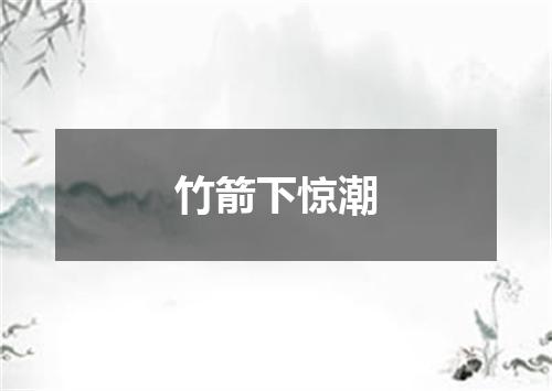 竹箭下惊潮