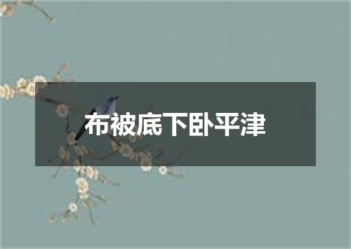布被底下卧平津