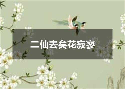 二仙去矣花寂寥