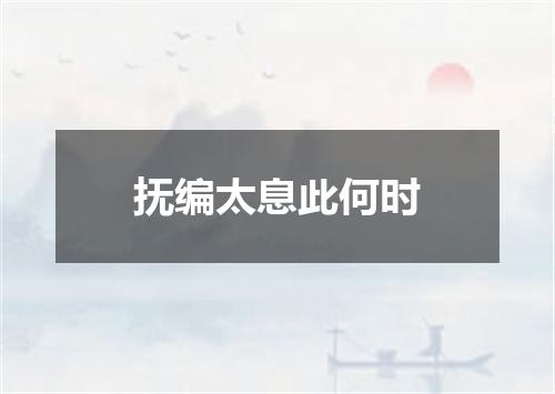 抚编太息此何时