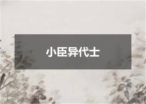 小臣异代士