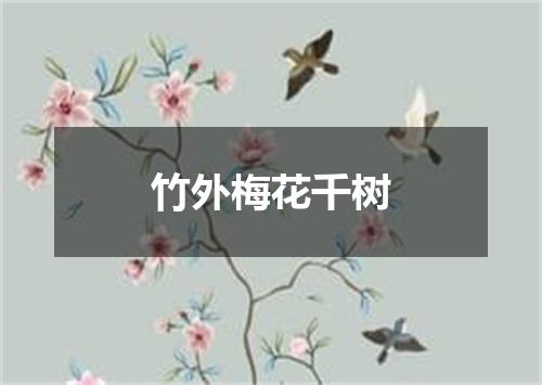 竹外梅花千树