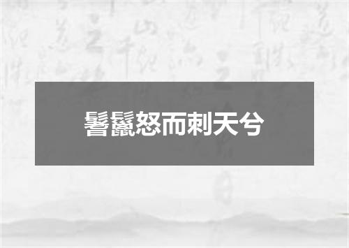 鬐鬣怒而刺天兮