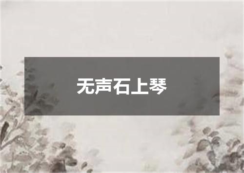 无声石上琴
