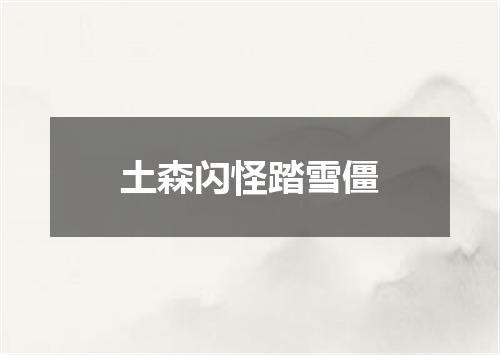 土森闪怪踏雪僵