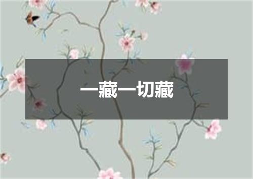 一藏一切藏