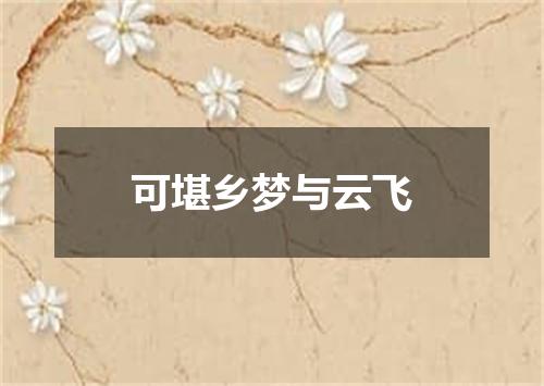 可堪乡梦与云飞