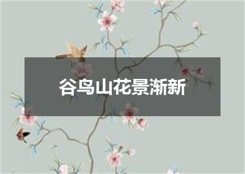谷鸟山花景渐新