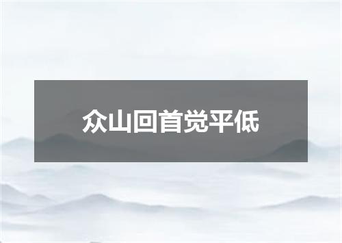 众山回首觉平低