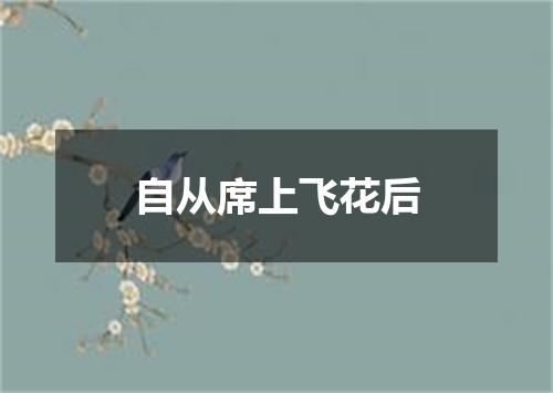 自从席上飞花后