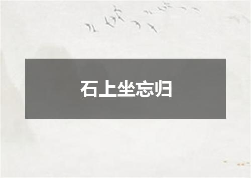 石上坐忘归
