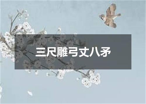 三尺雕弓丈八矛