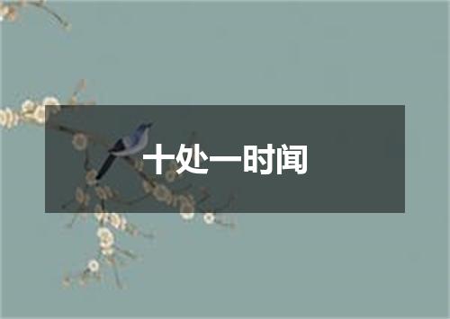 十处一时闻