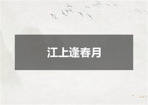 江上逢春月
