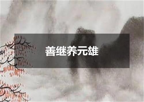 善继养元雄