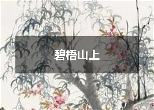 碧梧山上