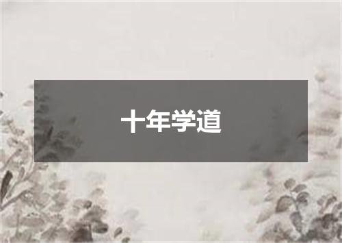 十年学道